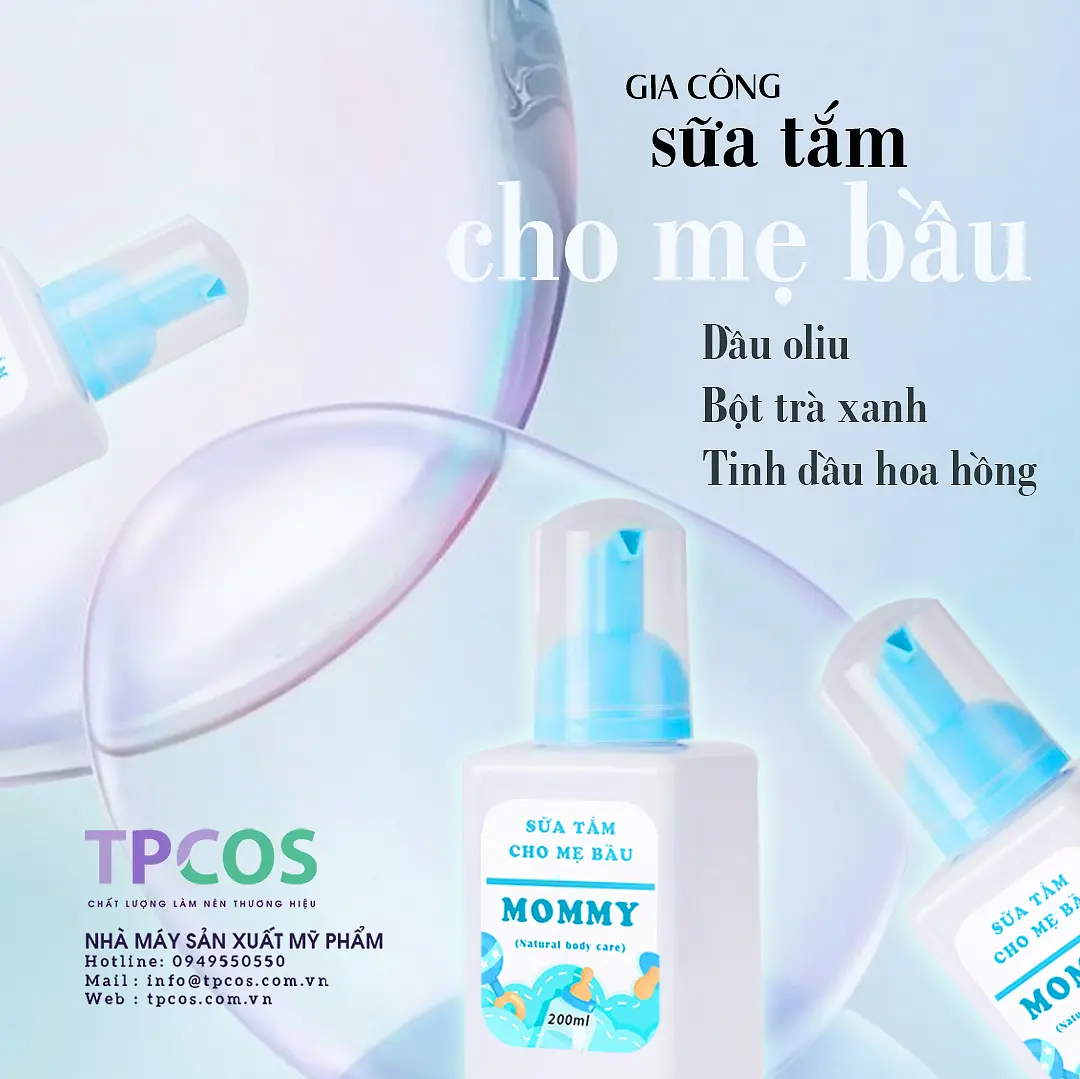 GIA CÔNG SỮA TẮM CHO MẸ BẦU